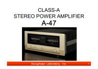 Accuphase-A-46-A-47-Comparaison-Manual 