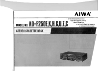 Aiwa-AD-F250-Owners-Manual