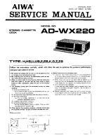 Aiwa-AD-WX220-Service-Manual 