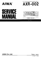 Aiwa-AXR-002-Service-Manual