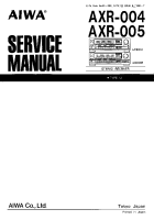 Aiwa-AXR-004-Service-Manual