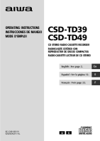 Aiwa-CSD-TD49-Owners-Manual 