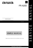 Aiwa-FR-A200-Schematics 