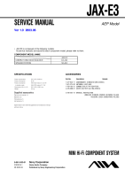 Aiwa-JAX-E3-Service-Manual