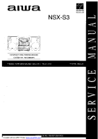 Aiwa-NSX-S3-Service-Manual