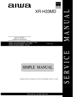 Aiwa-XR-H33MD-Service-Manual