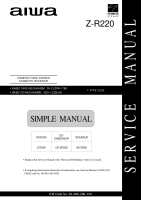 Aiwa-Z-R220-Service-Manual 
