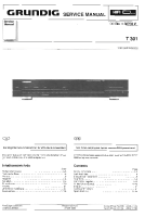 Grundig-T-301-Service-Manual