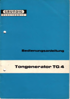Grundig-TG-4-Owners-Manual