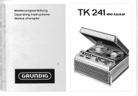 Grundig-TK-241-De-Luxe-Owners-manual