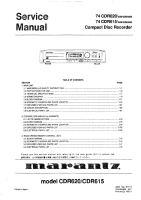Marantz-CDR-615-Service-Manual 