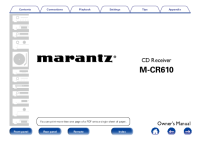Marantz-M-CR-610-Owners-Manual 