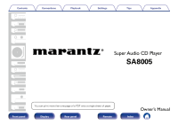 Marantz-SA-8005-Owners-Manual 