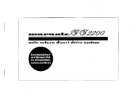 Marantz-TT-2200-Owners-Manual