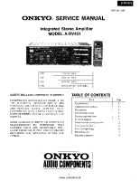 Onkyo-ARV-401-Service-Manual