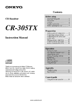 Onkyo-CR-305-TX-Owners-Manual