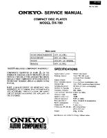Onkyo-DX-700-Service-Manual