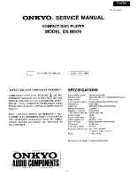 Onkyo-DXM-505-Service-Manual