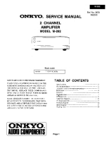 Onkyo-M-282-Service-Manual