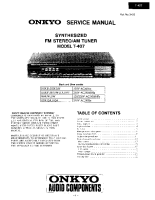 Onkyo-T-407-Service-Manual