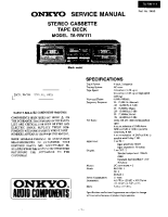 Onkyo-TARW-111-Service-Manual 