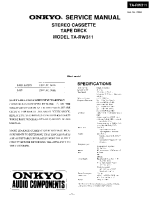 Onkyo-TARW-311-Service-Manual 