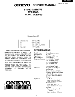 Onkyo-TARW-99-Service-Manual