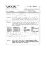 Onkyo-TXSR-500-Service-Bulletin