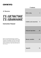 Onkyo-TXSR-600-E-Owners-Manual 