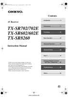 Onkyo-TXSR-602-Owners-Manual