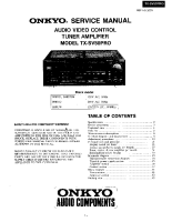 Onkyo-TXSV-50-PRO-Service-Manual