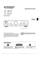 Pioneer-A-207-Owners-Manual 