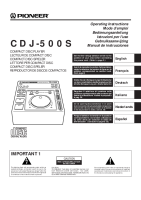 Pioneer-CDJ-500S-Owners-Manual 