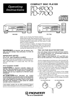 Pioneer-PD-8700-Owners-Manual