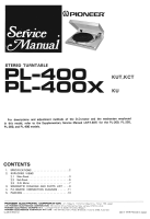Pioneer-PL-400-Service-Manual 