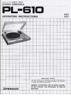 Pioneer-PL-610-Owners-Manual 