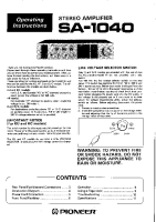 Pioneer-SA-1040-Owners-Manual