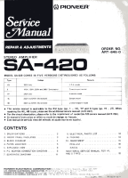 Pioneer-SA-420-Service-Manual