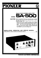 Pioneer-SA-500-Owners-Manual