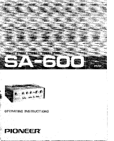 Pioneer-SA-600-Owners-Manual