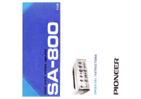 Pioneer-SA-800-Owners-Manual