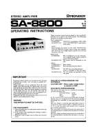 Pioneer-SA-8800-Owners-Manual