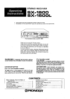 Pioneer-SX-1500L-Owners-Manual