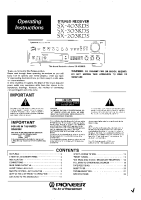 Pioneer-SX-203RDS-Owners-Manual
