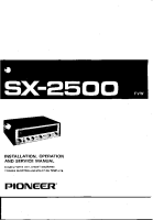 Pioneer-SX-2500-Service-Manual