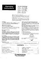Pioneer-SX-253R-Owners-Manual