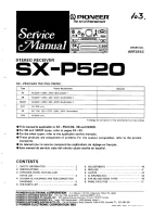 Pioneer-SX-P520-Service-Manual
