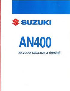 Suzuki AN400 Burgman - Navod k obsluze a udrzbe CZ 