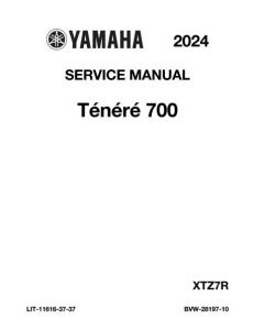 Yamaha Tenere 700 - Service Manual 2024 EN- 